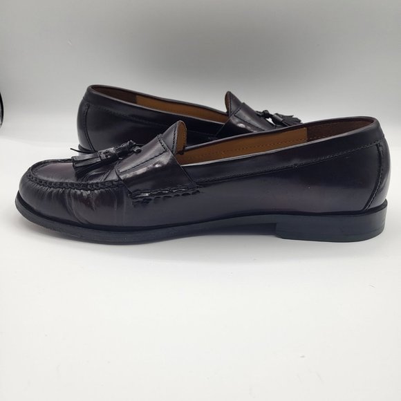 Cole Haan Burgundy Tassel Loafers - Picture 5 of 8